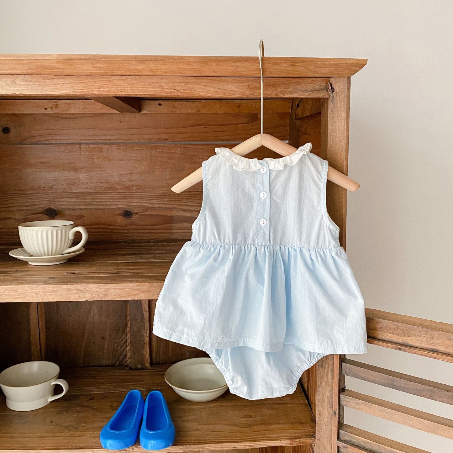 Sora Cotton Heart Romper Dress (3m-24m)