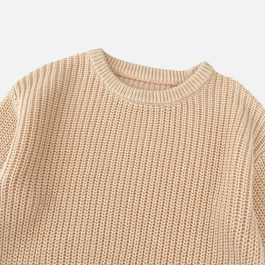 Taylor Rib Knit Sweater - Nude (6m-4yrs)