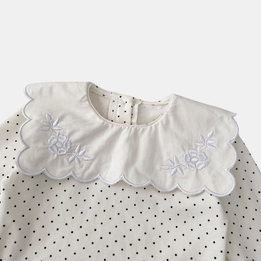 Tetra Square Polka Cotton Top (6m-4yrs)