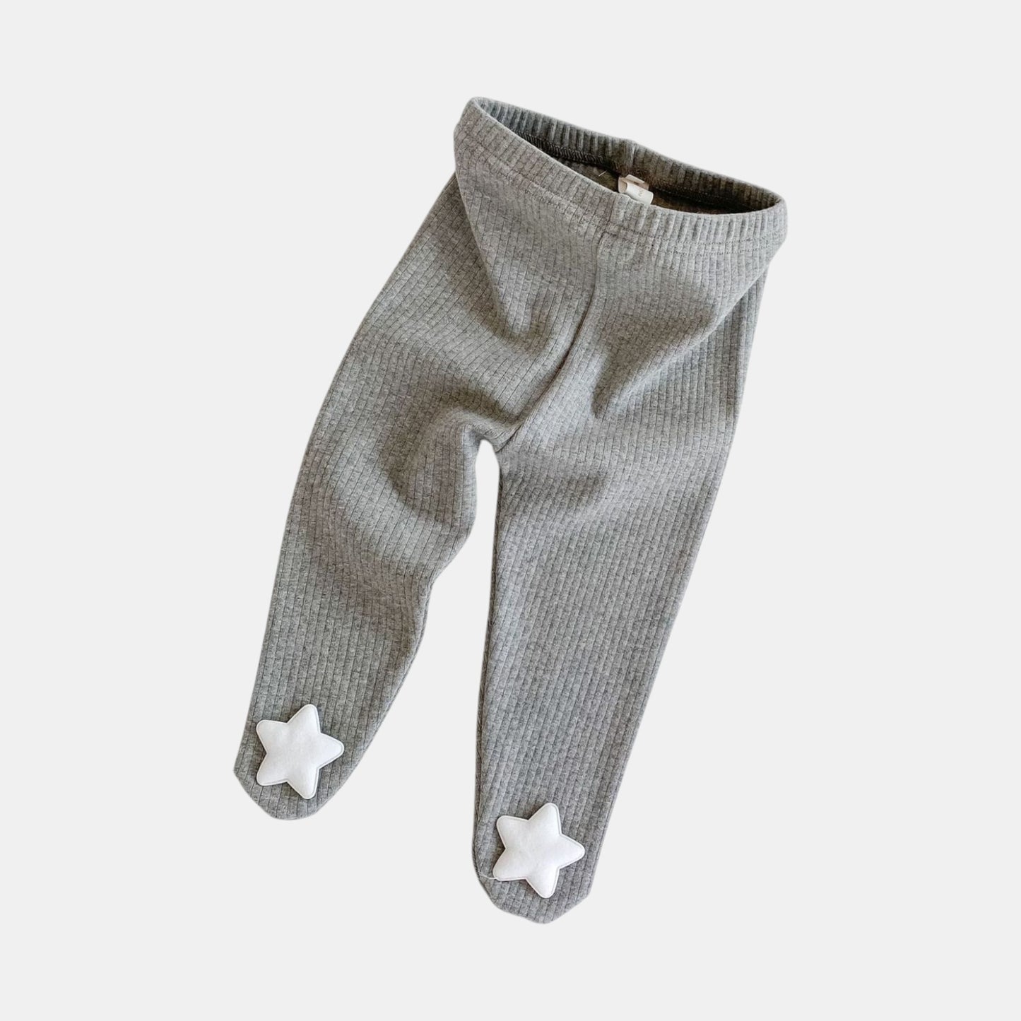 Twinkle Toes Cotton Baby Tights, Grey (3m-24m)