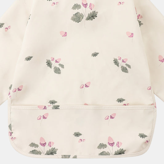 Waterproof Long Sleeve Pocket Bib, Acorns (6m-5yrs)