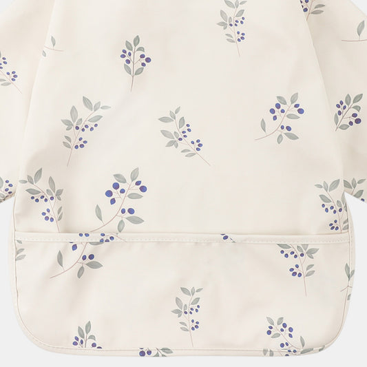Waterproof Long Sleeve Pocket Bib, Blueberries (6m-5yrs)