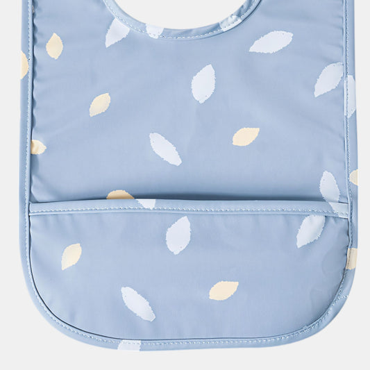 Waterproof Snap Pocket Bib, Falling Leaves - Detail - Bambisserie