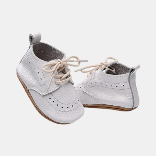 White Leather Baby Boots (11-13cm)