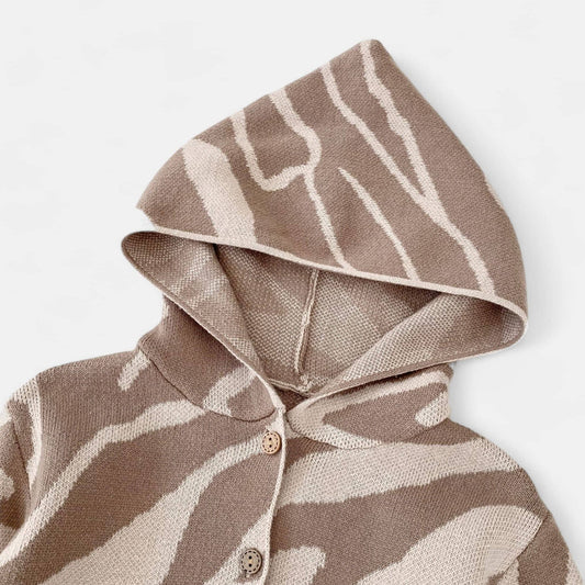Wild Safari Cotton Knit Hoodie (3m-3yrs)