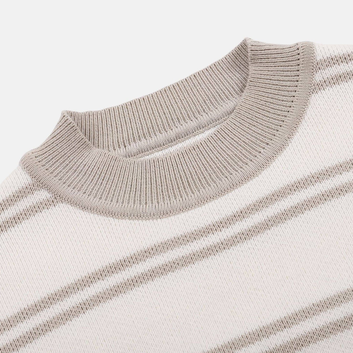 Grey Stripes Cotton Knit Set (3m-3yrs)