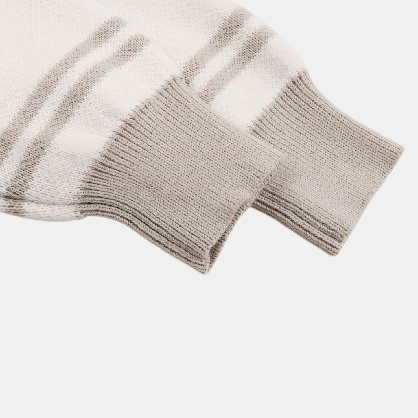 Grey Stripes Cotton Knit Set (3m-3yrs)