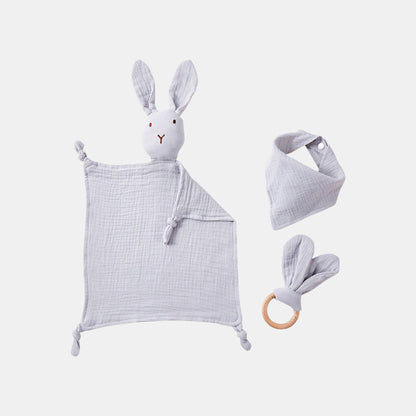 Baby Bunny Cotton Comfort Set, Gentle Grey
