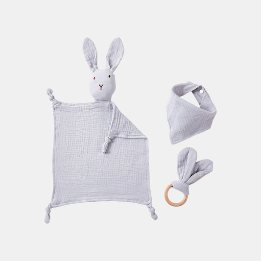 Baby Bunny Cotton Comfort Set, Gentle Grey