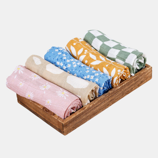 Cotton Baby Muslin Squares - Nature Muse (5 Pack)