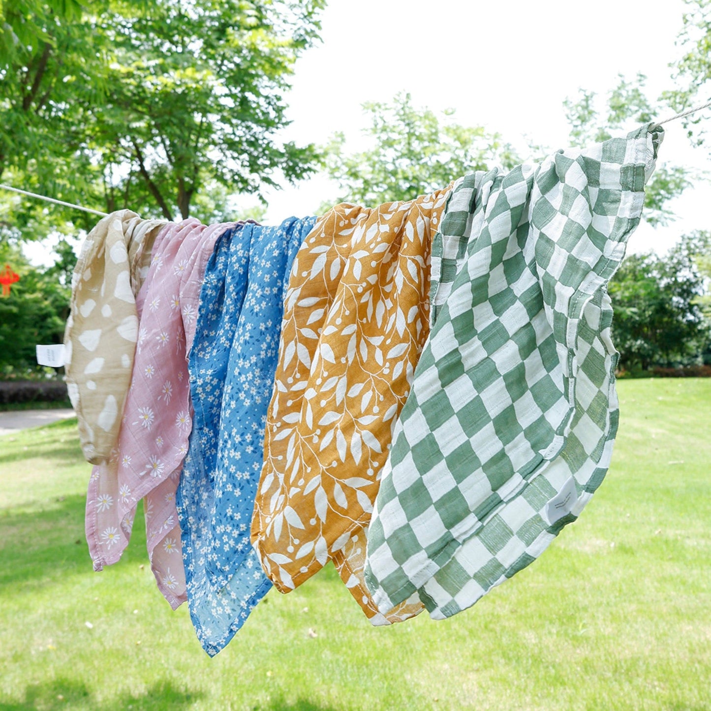 Cotton Baby Muslin Squares - Nature Muse (5 Pack)