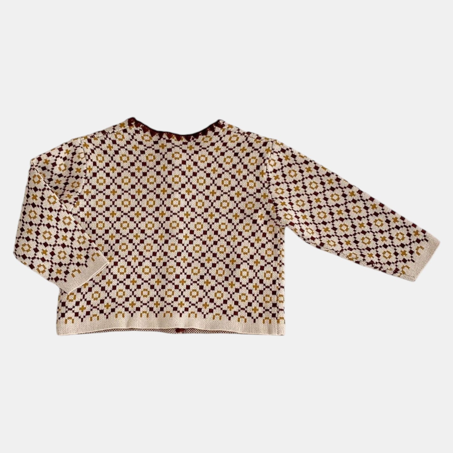 Agnes Vintage Knit Cardigan - Camel (3m-3yrs)