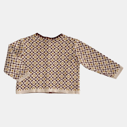 Agnes Vintage Knit Cardigan - Camel (3m-3yrs)