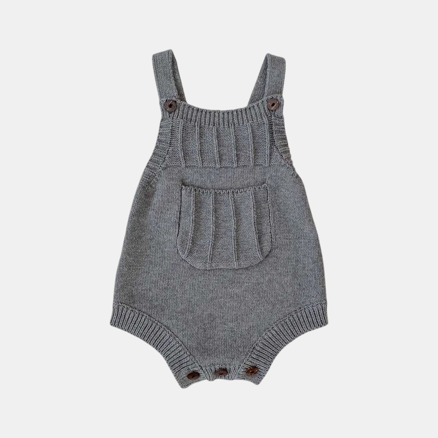 Alex Pocket Cotton Knit Romper (3m-24m)