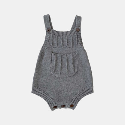 Alex Pocket Cotton Knit Romper (3m-24m)