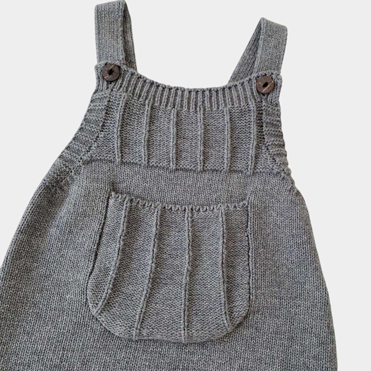 Alex Pocket Cotton Knit Romper (3m-24m)