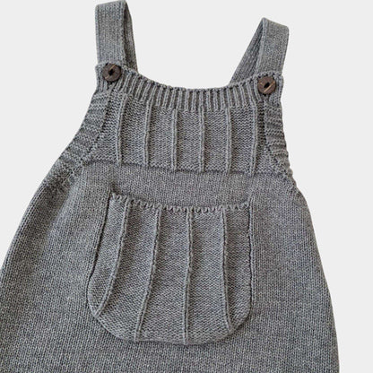 Alex Pocket Cotton Knit Romper (3m-24m)