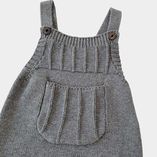 Alex Pocket Cotton Knit Romper (3m-24m)