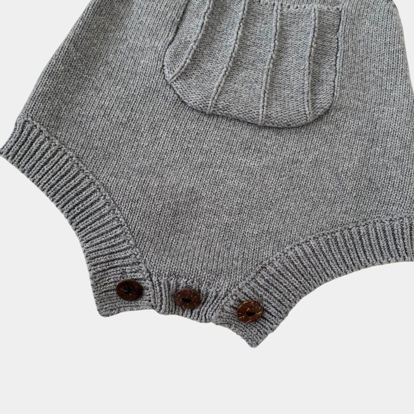 Alex Pocket Cotton Knit Romper (3m-24m)