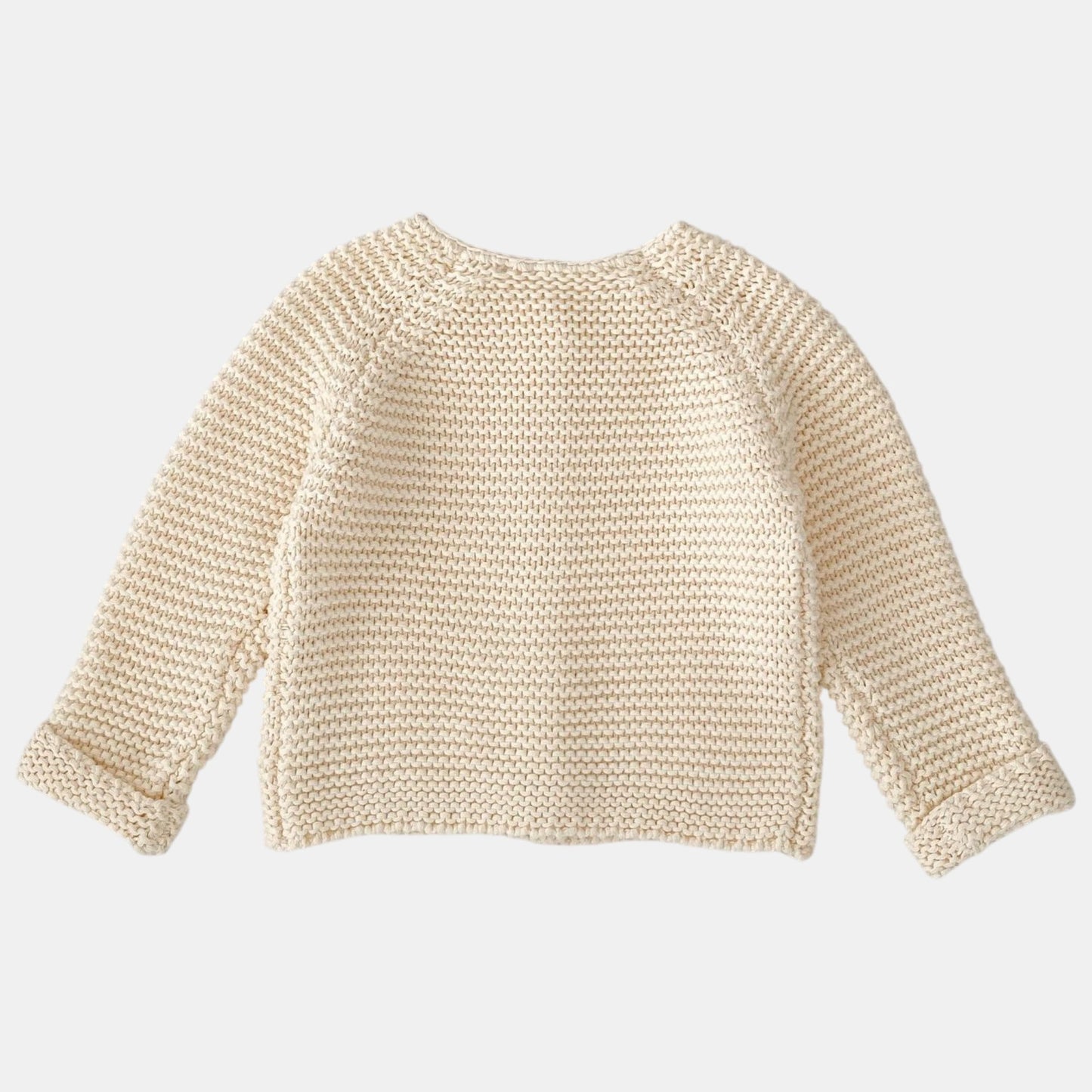 Andi Chunky Knit Cardigan - Cream (3m-3yrs)