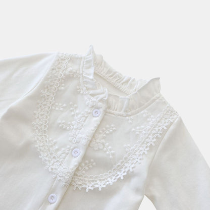 Angel Lace Romper & Bonnet Set (3m-24m)