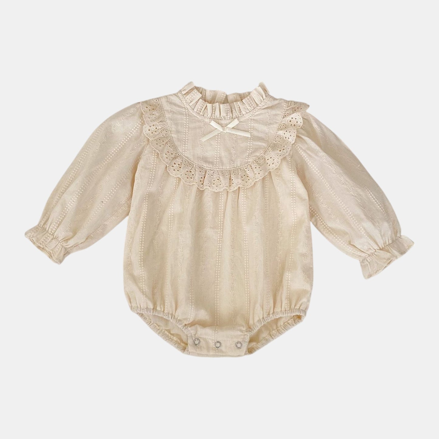 Anya Lace Cotton Romper (3m-24m)