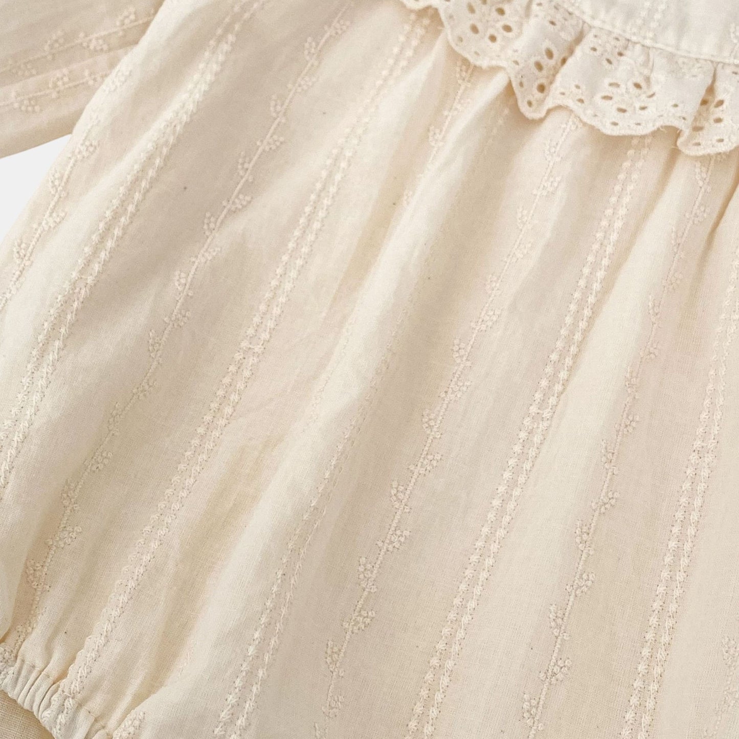 Anya Lace Cotton Romper (3m-24m)