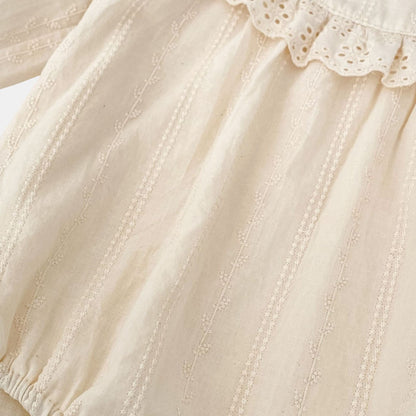 Anya Lace Cotton Romper (3m-24m)