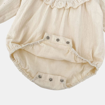 Anya Lace Cotton Romper (3m-24m)