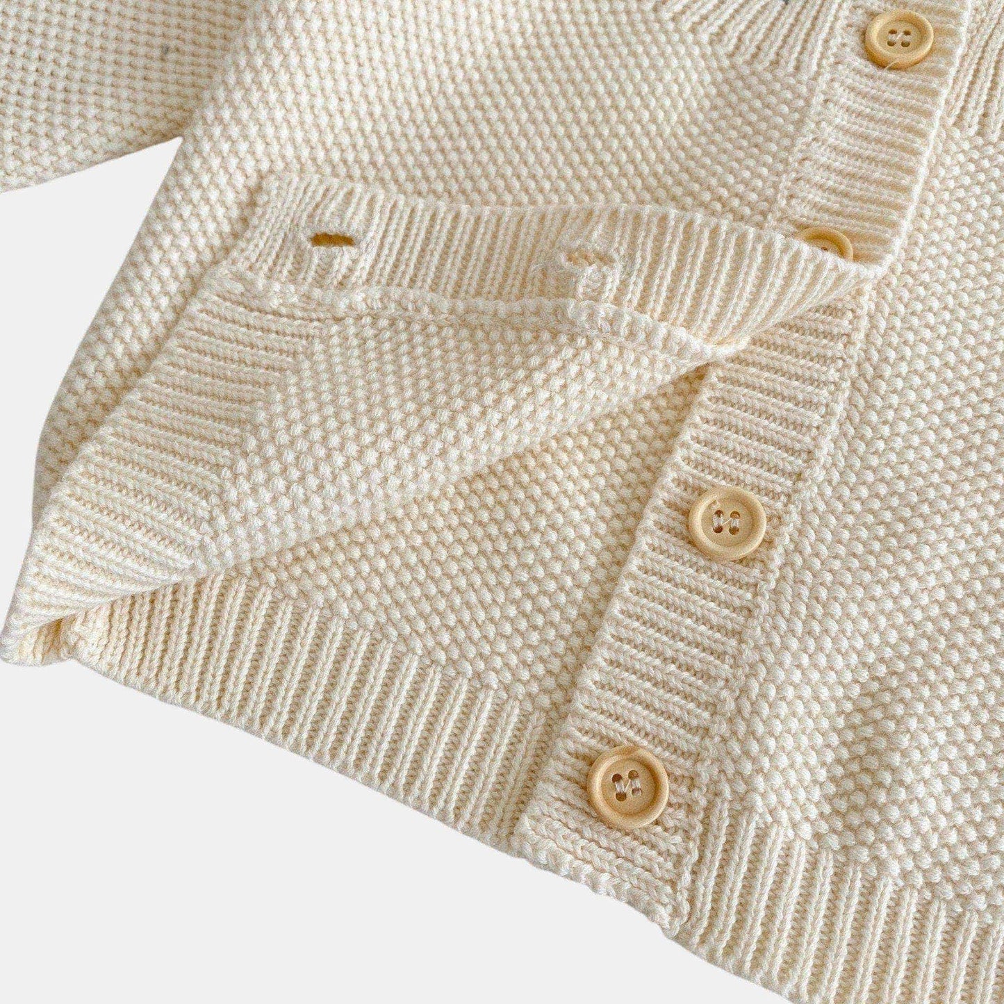 Aster Bloom Cotton Knit Cardigan (3m-3yrs)