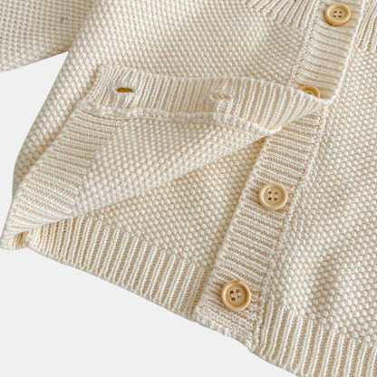 Aster Bloom Cotton Knit Cardigan (3m-3yrs)