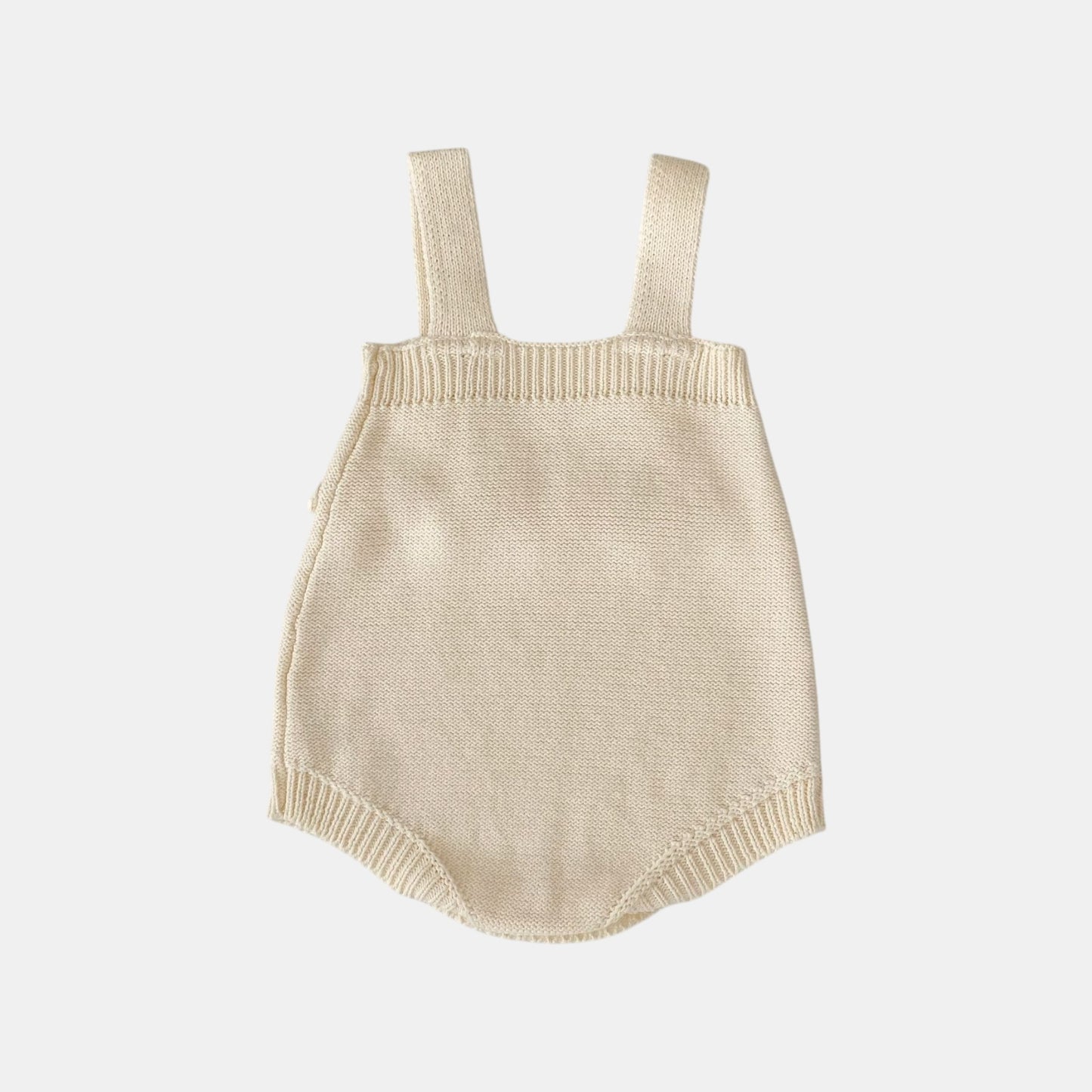 Aven Pom Knit Romper - Cream (3m-3yrs)