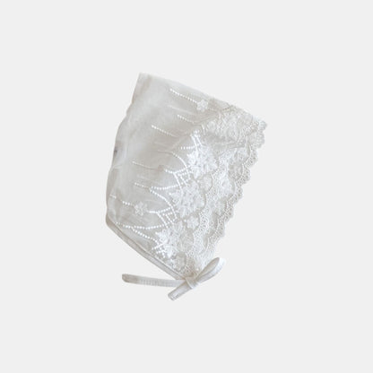 Azalea Floral Lace Baby Bonnet (0m-3yrs)