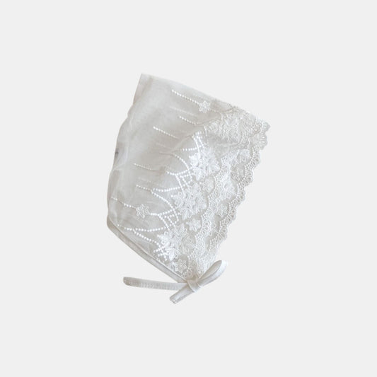 Azalea Floral Lace Baby Bonnet (0m-3yrs)