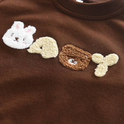 Baby Besties Cotton Lounge Set, Brown (3m-3yrs)