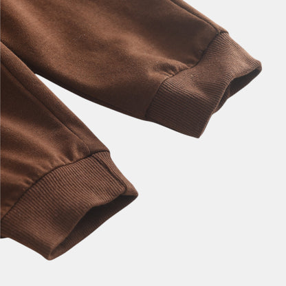 Baby Besties Cotton Lounge Set, Brown (3m-3yrs)