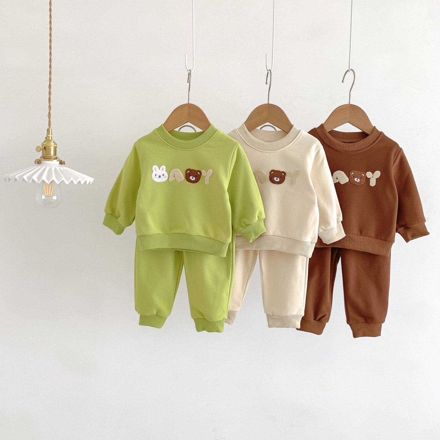 Baby Besties Cotton Lounge Set, Green (3m-3yrs)