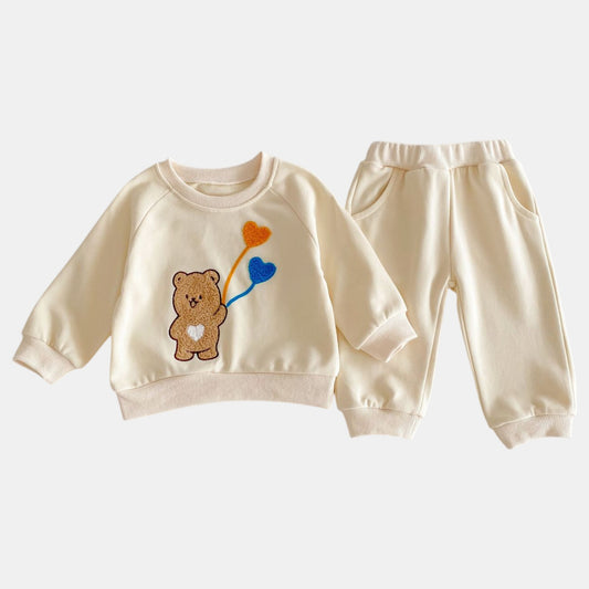 Balloon Bear Cotton Lounge Set (6m-4yrs)