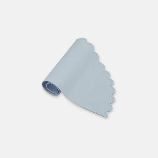 Rolled Daydream Cloud Silicone Placemat, Mist - Bambisserie