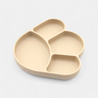 Silicone Paw Suction Plate, Milk Tea - Bambisserie