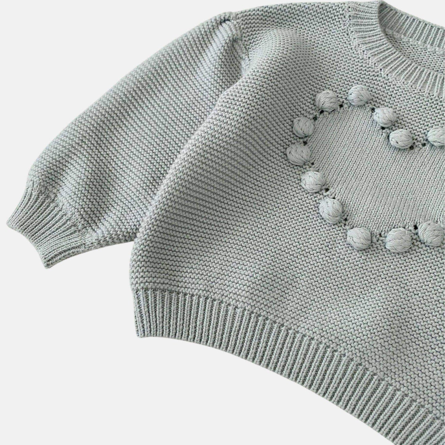 Bea Heart Cotton Knit Sweater (3m-3yrs)