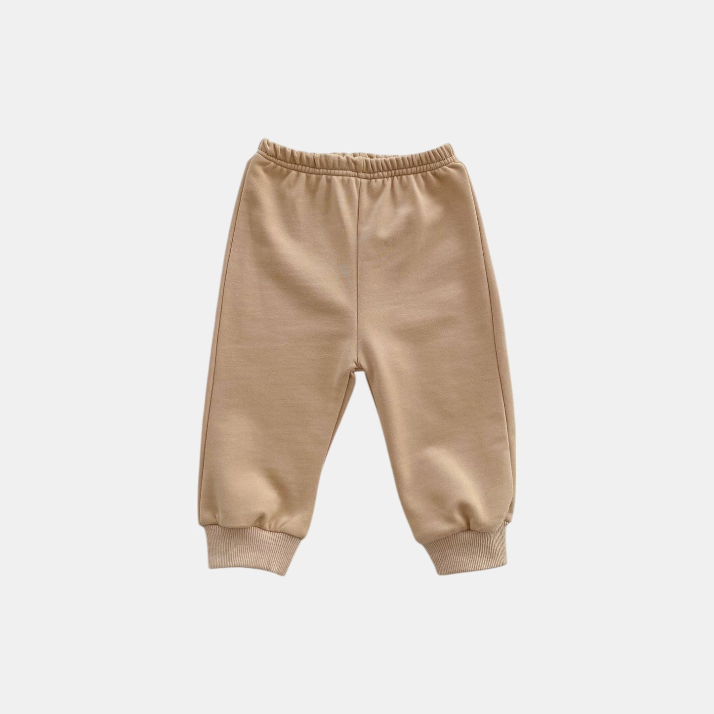 Bear Collar Cotton Lounge Set, Khaki (6m-4yrs)