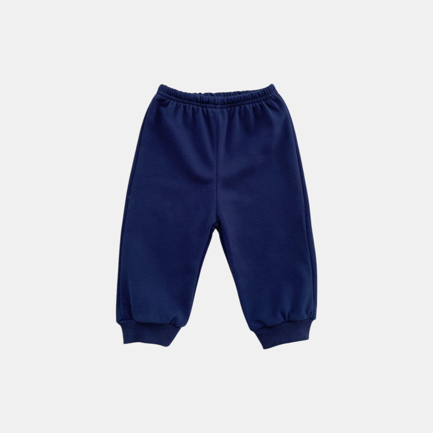 Bear Collar Cotton Lounge Set, Navy (6m-4yrs)