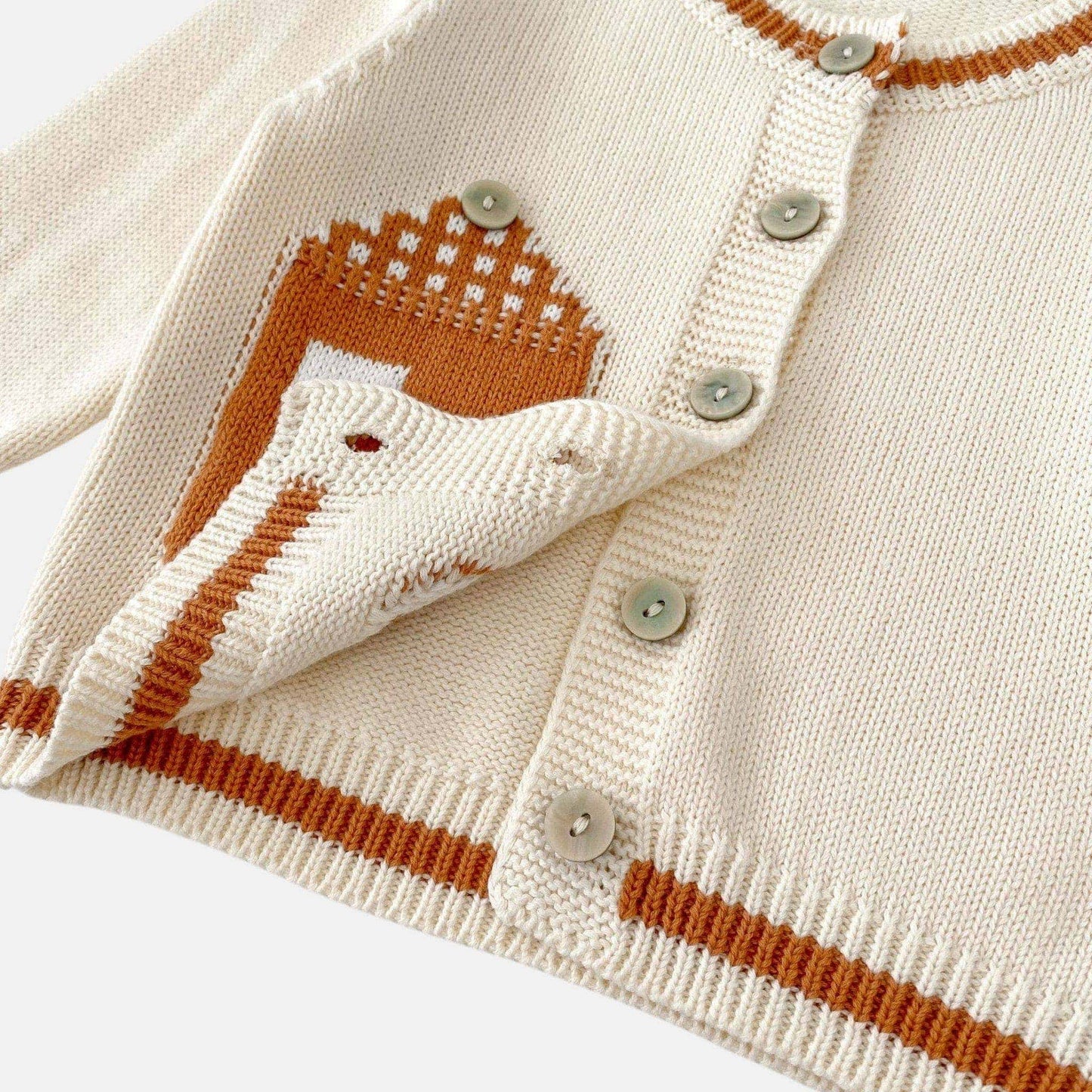 Bear House Cotton Knit Cardigan (3m-3yrs)