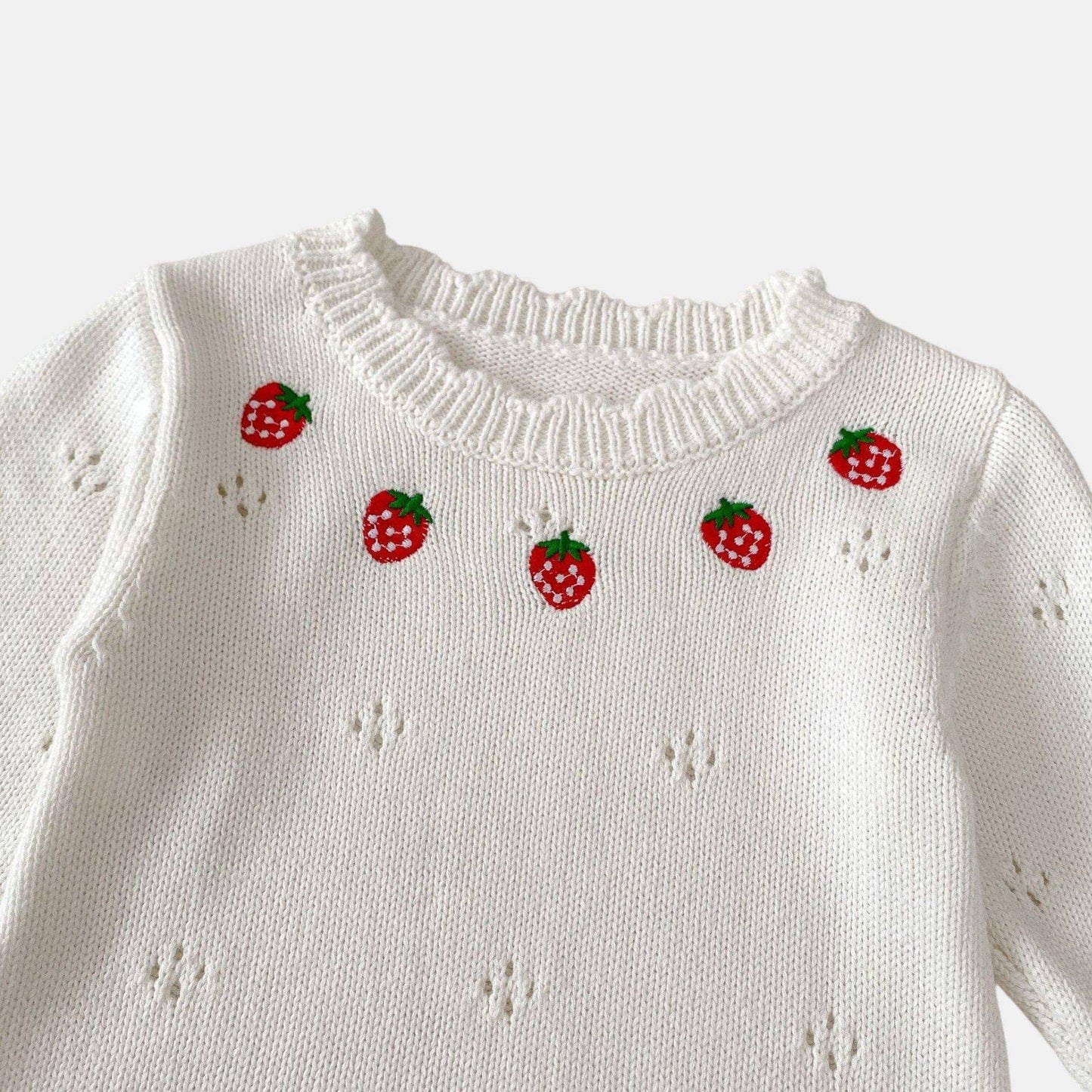 Berry Cotton Knit Romper (3m-24m)