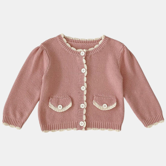 Betty Cotton Knit Cardigan (3m-3yrs)