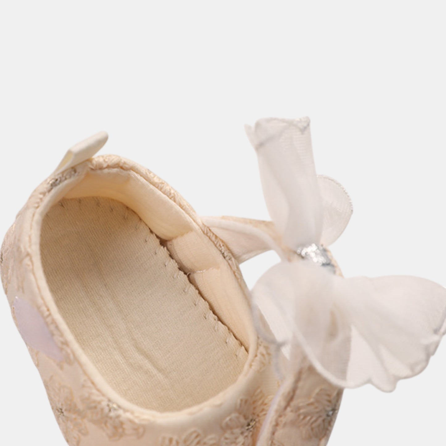 Blossom Bow Embroidered Baby Shoes (11-13cm)