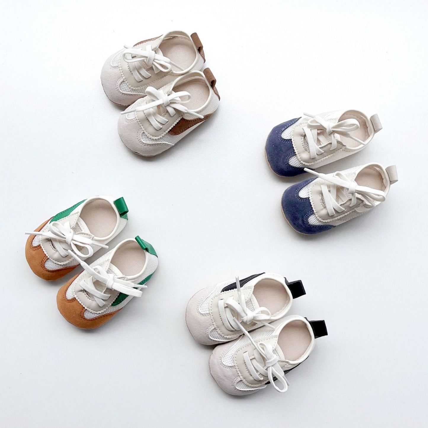 Breathable Mesh Baby Sneakers, Navy (11-13cm)
