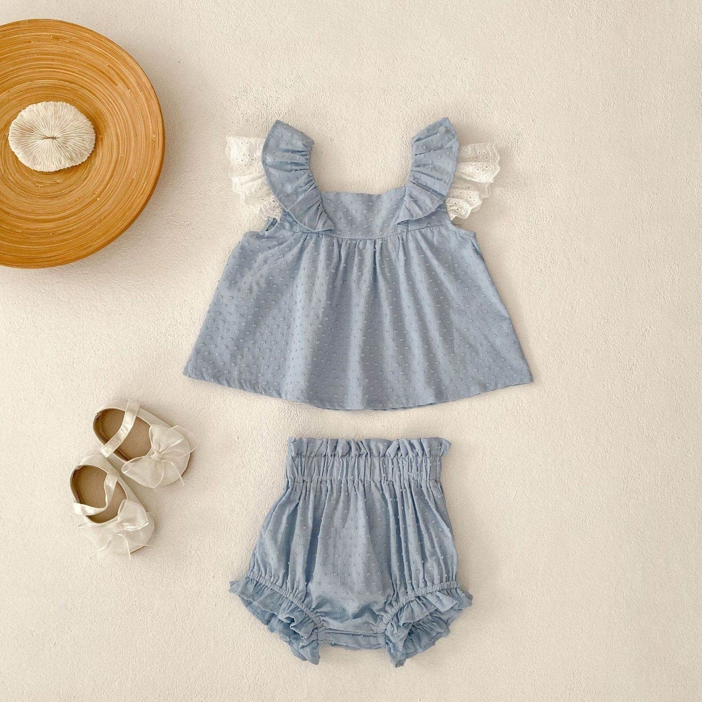 Bree Cotton Swiss Dot Set (6m-4yrs)
