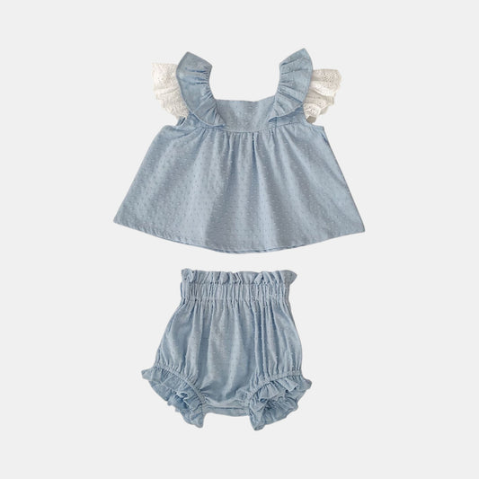 Bree Cotton Swiss Dot Set (6m-4yrs)